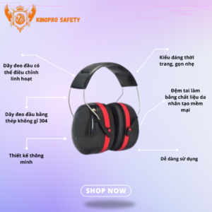 Đặc điểm nổi bật của chụp tai chống ồn KingPro VALORSHIELD (LITE)