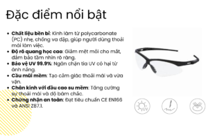 Đặc Điểm Nổi Bật của kính