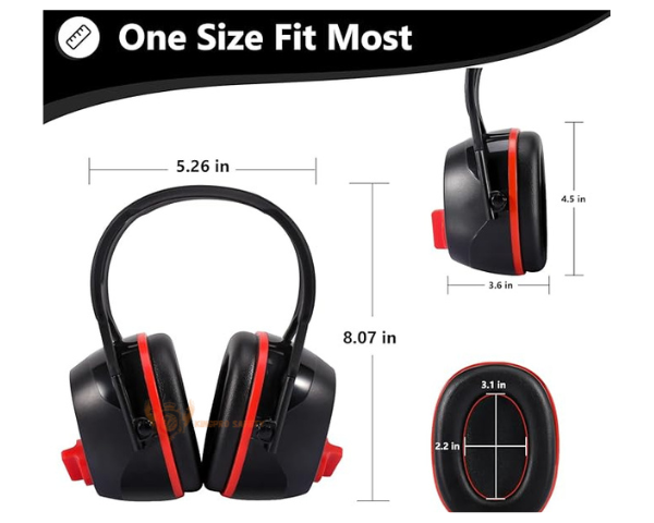 Kích thước của Chụp tai chống ồn KingPro SOUNDSHIELD