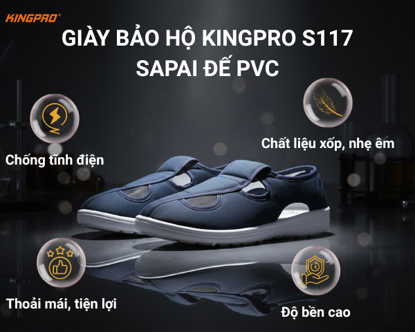 Giày bảo hộ KingPro SAPAI S117 ĐẾ PVC