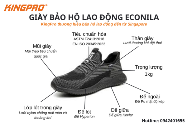 giày bảo hộ để lâu bị hỏng
